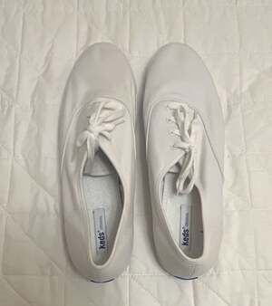 Keds Women's Champion Point Low Canvas White Sneakers Size 13 SLIM Women’s